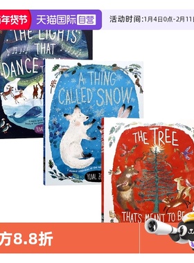 【自营】牛津精品绘本 尤瓦尔佐默3册绘本 英文原版 Lights that Dance in the Night 儿童故事图画书 Yuval Zommer作品