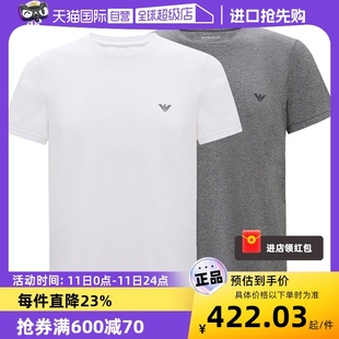 圆领短袖 新品 ARMANI T恤两件套 EMPORIO 男士 阿玛尼24夏季 自营