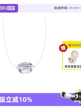 VITARING简约白水晶925银项链女