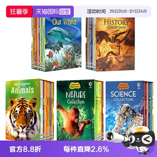 【自营】Usborne尤斯伯恩初学者系列 初探科学/自然/历史/动物/世界 Beginners Science10册套装英文原版绘本少儿科普罗汉普顿大学