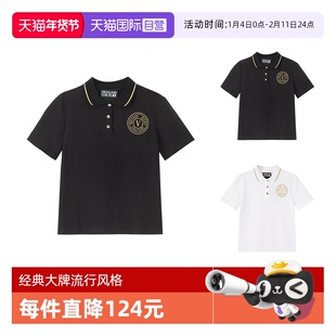 【自营】VJC 范思哲 女士棉质短款短袖POLO衫 78HAGT00 CJ01T刺绣