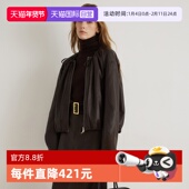 新款 休闲外套 ELLE短款 美拉德皮衣2024冬季 自营 商场同款