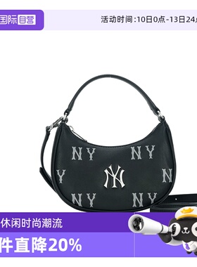【自营】MLB单肩包斜挎包时尚老花复古运动包通勤背包3ACRMM16N