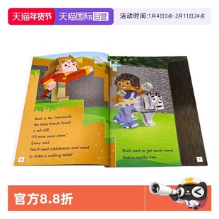 【自营】Minecraft Young Readers Level 2 我的世界分级读物2级6册 英文原版逃离幽冥生存模式儿童冒险游戏故事书 青少年英语阅读