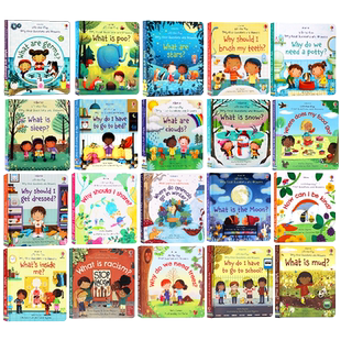 【自营】Usborne 问与答系列 Questions and Answers 儿童启蒙读物 科学百科立体翻翻书 动物自然时间食物英文原版科普