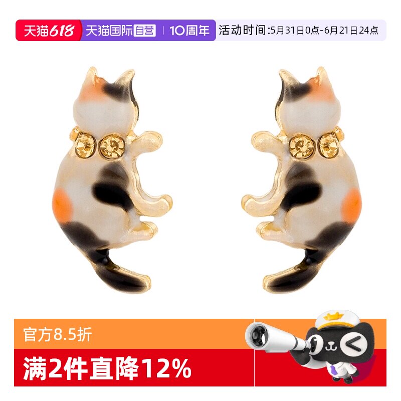 【自营】OSEWAYA耳夹可爱猫咪耳坠无耳洞女小巧耳环耳饰礼物童趣