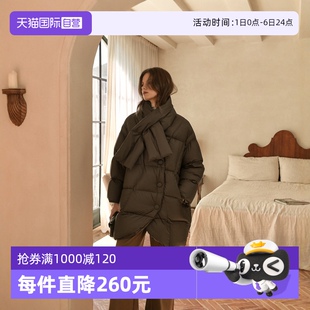 新款 小個子高端外套 保暖羽絨服女2023冬裝 中長款 自營 ELLE法式