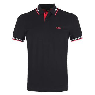 【自营】Hugo Boss/雨果博斯男士logo翻领短袖POLOT恤衫 50469245