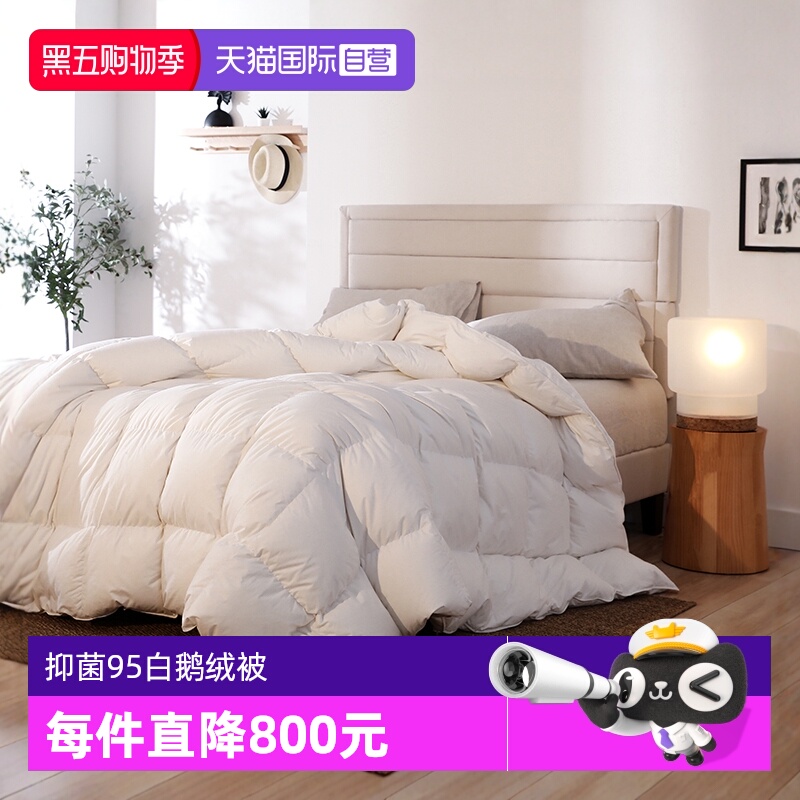 朵琳奈森静音抑菌95%白鹅绒冬被