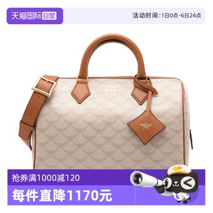 logo印花单肩斜挎背提包波士顿包 自营 MCM24春夏新品 女士经典