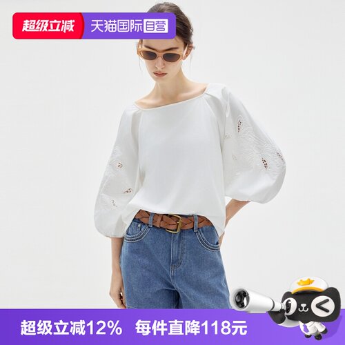 ELLE法式高级感泡泡袖衬衫