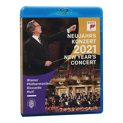 【自营】原装 2021年维也纳新年音乐会 穆蒂指挥 BD唱片 古典CD碟