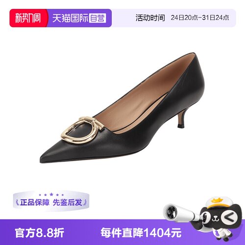 菲拉格慕女士高跟鞋皮鞋