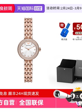 【自营】阿玛尼手表女满天星官方旗舰水钻优雅气质石英表AR11415