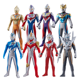 【自营】万代特利凯迪迦赛文赛罗欧布泽塔奥特曼软胶人偶玩具手办