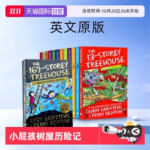 Treehouse Fun Book13 13册 小说 儿童插图章节桥梁书 169层 疯狂树屋 英文原版 The 156 小屁孩树屋历险记系列 自营