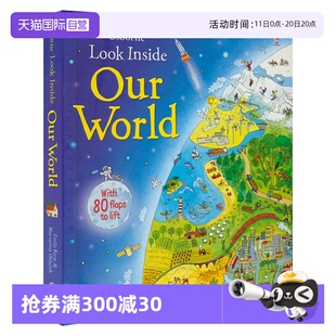 Look 进口图书 英文原版 世界 自营 Usborne 尤斯伯恩 Our Inside 儿童趣味英语启蒙绘本 World 看里面幼儿百科翻翻书 我们