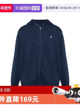 【自营】RALPH LAUREN纯色Logo标志男士长袖连帽卫衣710888282