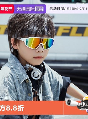 【自营】cyxus儿童偏光运动骑行太阳镜防紫外线滑雪眼镜一体式款