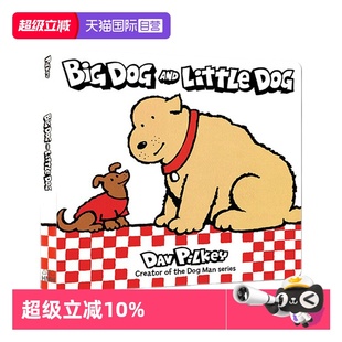 Little 自营 Dog 纸板书 Dav 绘本 超人同作者 英文原版 Pilkey Big 神探狗狗内裤 and