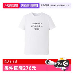 【自营】Acne Studios秋冬男女同款1996字母印花圆领休闲短袖T恤