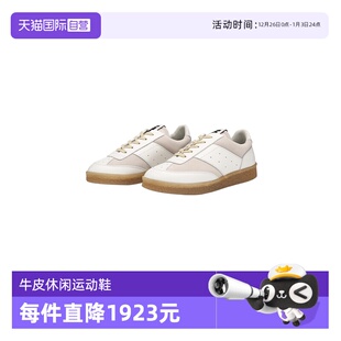 自营 拼接平底鞋 MM6 女士经典 牛皮系带休闲运动鞋 春夏新款