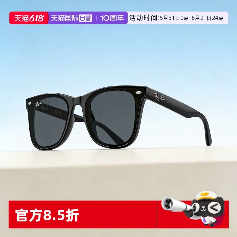 【自营】RayBan雷朋太阳镜潮酷出游黑超偏光墨镜0RB4391D运动复古