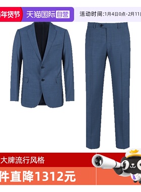 【自营】阿玛尼 EA 男士商务西装西裤长裤西服套装 E31VMB 01502