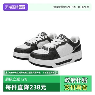 3ASXCMN4N MLB男女仿牛仔老花低帮学长厚底运动板鞋 50BKS 自营