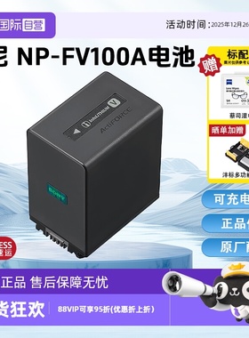 【自营】索尼（SONY） CX900/680/610/450 PJ820 VG900/30/20/10摄像机原装电池充电器 NP-FV100A