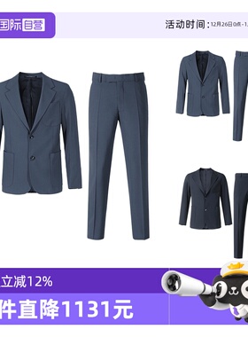 【自营】阿玛尼 EA 男士商务西装西服西裤长裤套装 H41V13 01506