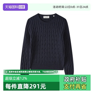 Polo 秋冬新品 套头衫 Marc 百搭圆领绞花毛衣长袖 女 自营