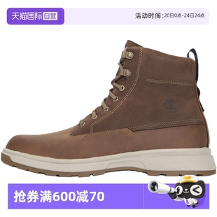 自营 男鞋 添柏岚马丁靴新款 高帮靴子 简约户外运动鞋 透气宽版