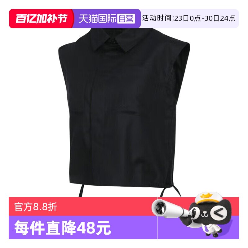 【自营】Nike耐克女子纯棉无袖上衣宽松梭织女短袖衬衫HJ0056-010