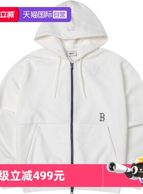 【自营】MLB针织夹克男女宽松休闲服波士顿红袜标运动服3ATRB0441