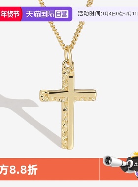 十字架项链925纯银银秋冬毛衣链