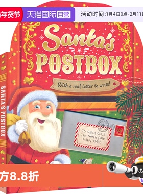 【自营】Santa's Postbox 圣诞老人的邮筒 故事绘本 英语韵文 随书附信纸 亲子读物 早教启蒙 英文原版进口儿童图书