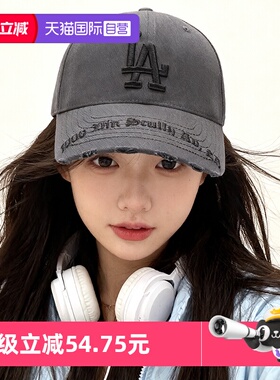 【自营】MLB美职棒运动帽男女情侣帽刺绣LA鸭舌棒球帽子3ACPKP02N