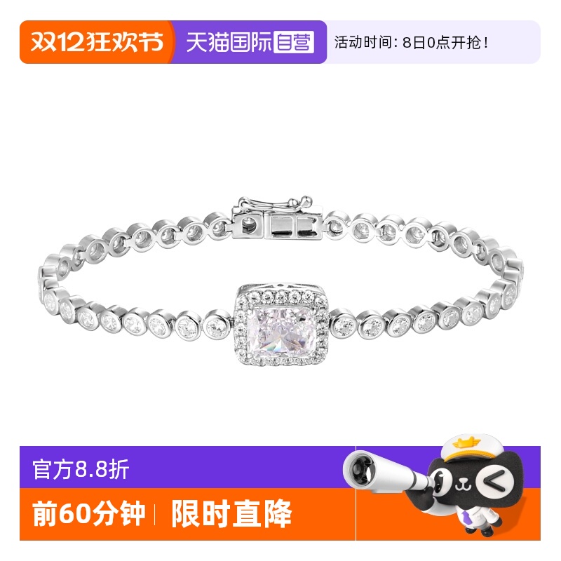 方糖手链女纯银小清新精致手饰