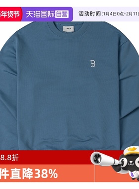 【自营】MLB运动卫衣男女新款NY标运动服时尚户外套头衫3AMTB9144