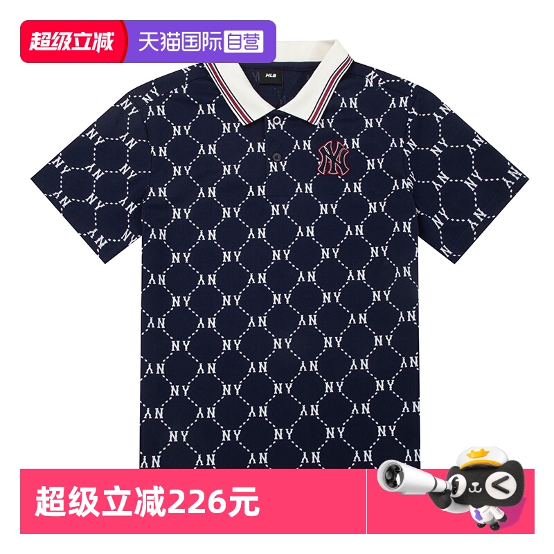 【自营】MLB美职棒童装POLO衫男童女童复古老花时尚短袖7APQMD153
