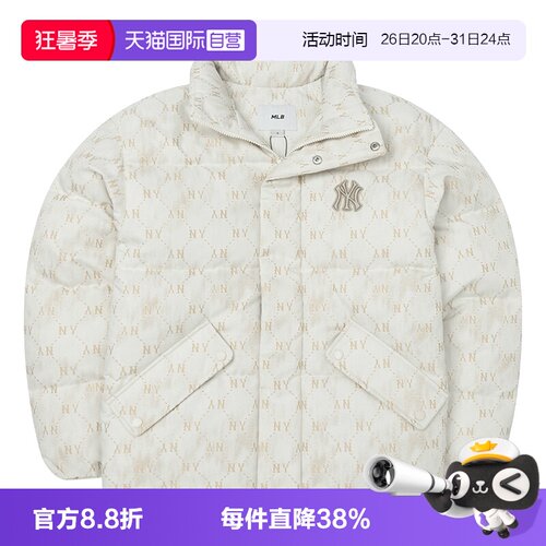MLB羽绒服新款男女简约运动服