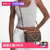 自营 香港直邮Michael Kors 女士经典 老花PVC单肩斜挎相机包