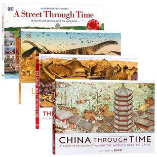 【自营】DK穿越时空系列 China Through Time 穿越时空的中国长城街道 英文原版绘本 儿童历史百科读物追溯文明历史精装大开本