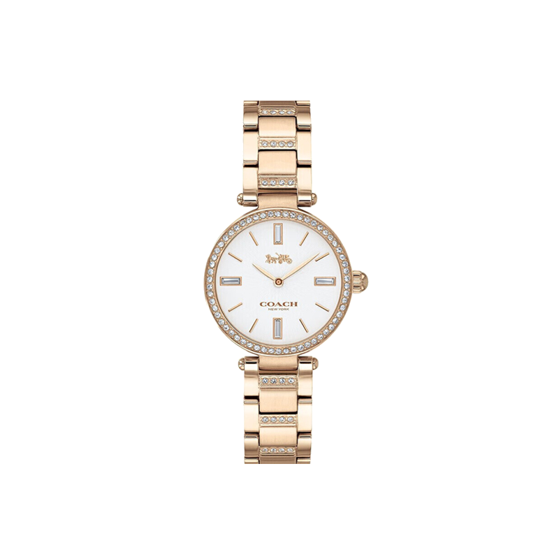 【自营】COACH/蔻驰PARK系列钢带蝴蝶扣石英女士手表欧美腕表礼物