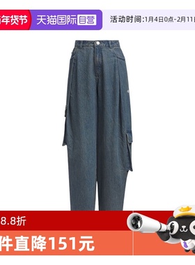 【自营】阿迪三叶草女子DENIM CARGO牛仔运动长裤KC5813