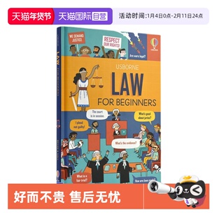 【自营】预售 Usborne Law for Beginners 读懂法律 英文原版 儿童英语启蒙绘本 少儿科学科普读物 尤斯伯恩
