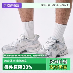 自营 夏新款 MLB男女情侣时尚 厚底增高休闲老爹鞋 RNM01 亮面跑鞋