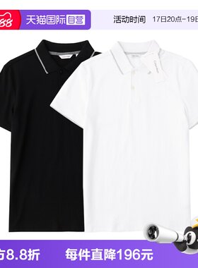 CalvinKlein宽松休闲翻领POLO衫