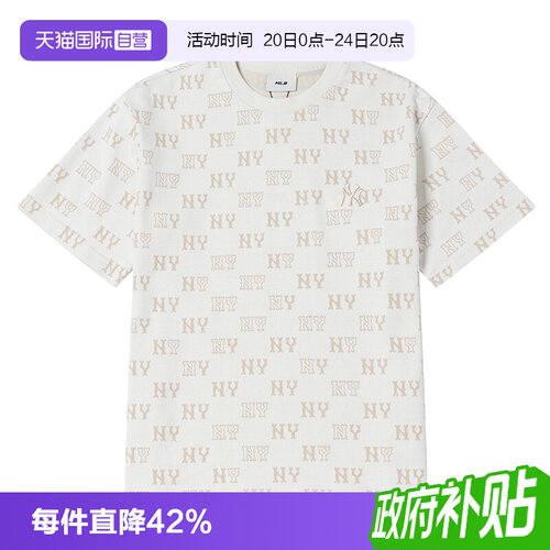 【自营】MLB短袖男装女装新款简约时尚运动服舒适休闲跑步训练T恤